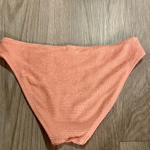 Ribbed Pink Bikini Bottoms - Picture 2 of 3